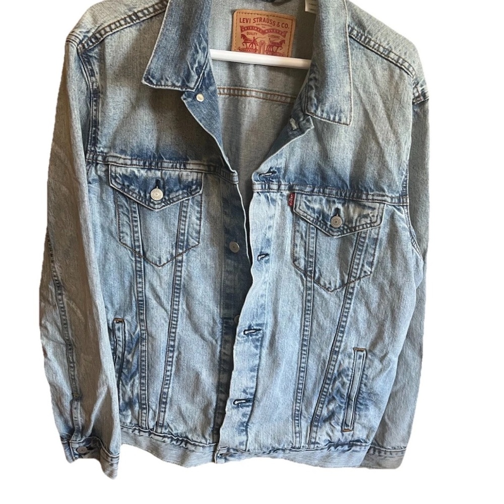 Levi’s 72334 Trucker Jacket XL Light Wash Denim Soft Broken-In Classic
